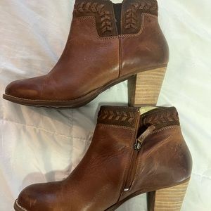 Leather booties